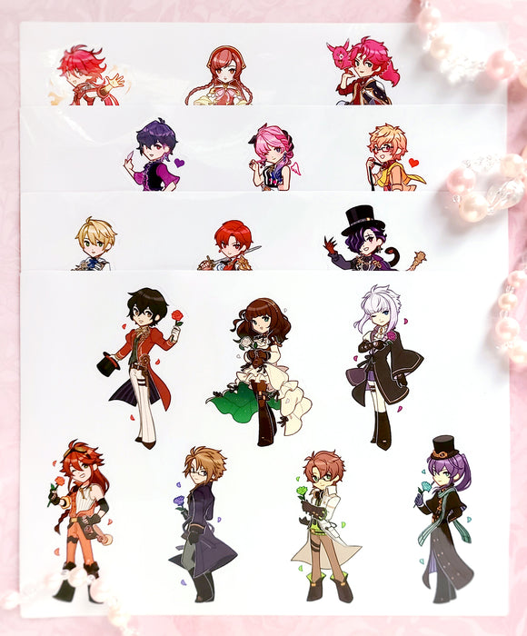 RETIRING - Otome Sticker Sheets