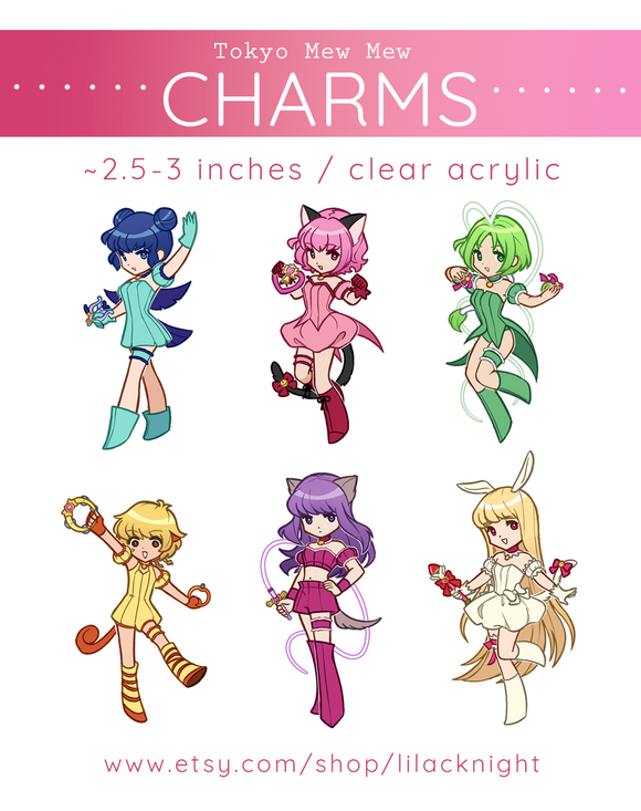 CLEARANCE - Tokyo Mew Mew Charms